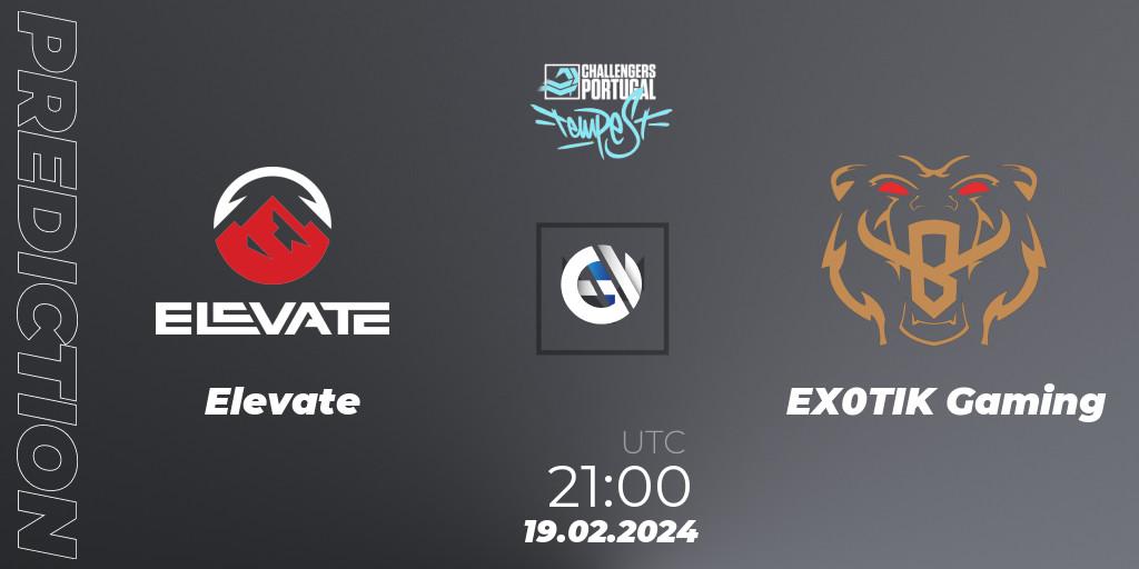 Prognoza Elevate - EX0TIK Gaming. 19.02.24, VALORANT, VALORANT Challengers 2024 Portugal: Tempest Split 1