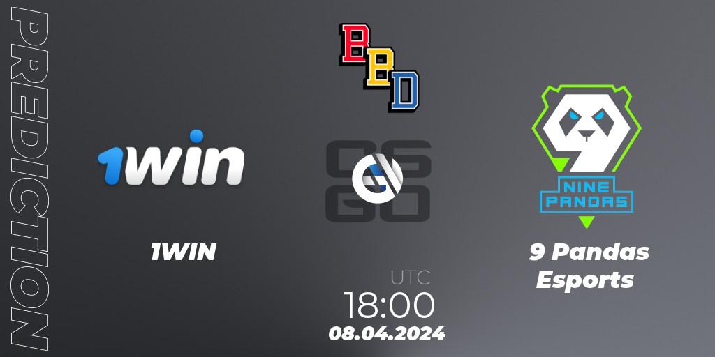 Prognoza 1WIN - 9 Pandas Esports. 08.04.24, CS2 (CS:GO), BetBoom Dacha Belgrade 2024: European Qualifier