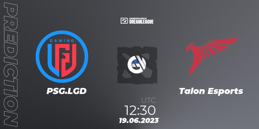 Prognoza PSG.LGD - Talon Esports. 19.06.23, Dota 2, DreamLeague Season 20 - Group Stage 2