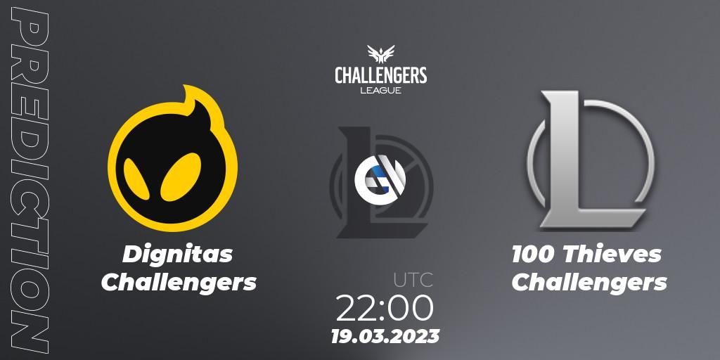 Prognoza Dignitas Challengers - 100 Thieves Challengers. 19.03.2023 at 22:00, LoL, NACL 2023 Spring - Playoffs