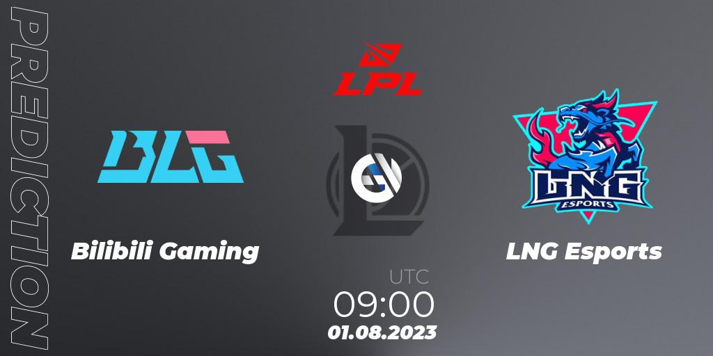 Prognoza Bilibili Gaming - LNG Esports. 01.08.23, LoL, LPL Summer 2023 - Playoffs