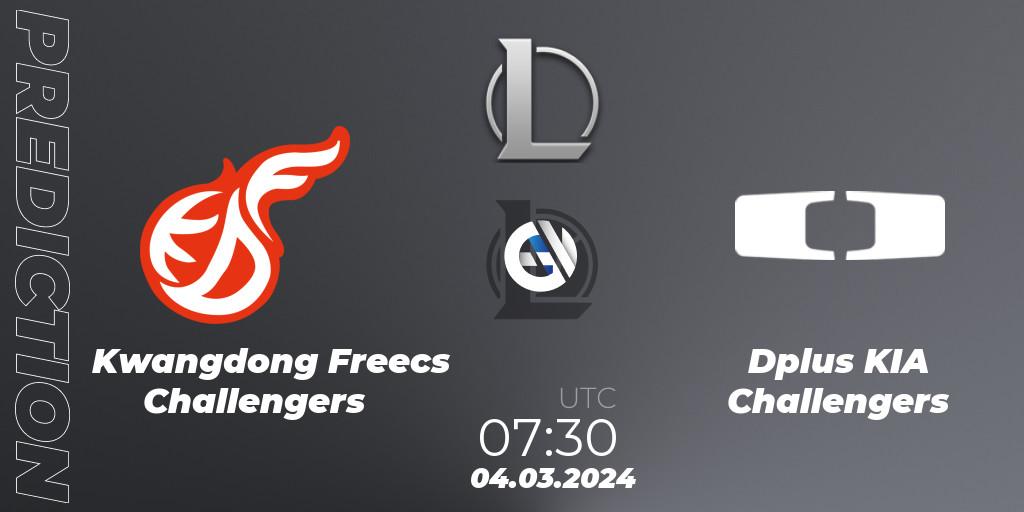 Prognoza Kwangdong Freecs Challengers - Dplus KIA Challengers. 04.03.24, LoL, LCK Challengers League 2024 Spring - Group Stage