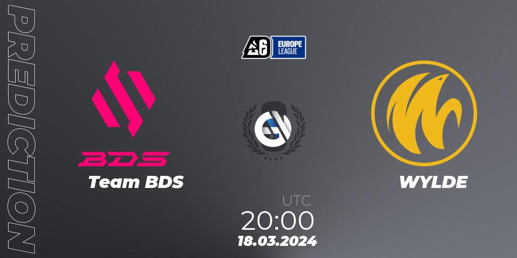 Prognoza Team BDS - WYLDE. 18.03.24, Rainbow Six, Europe League 2024 - Stage 1
