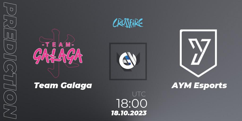 Prognoza Team Galaga - AYM Esports. 18.10.2023 at 18:00, VALORANT, LVP - Crossfire Cup 2023: Contenders #2