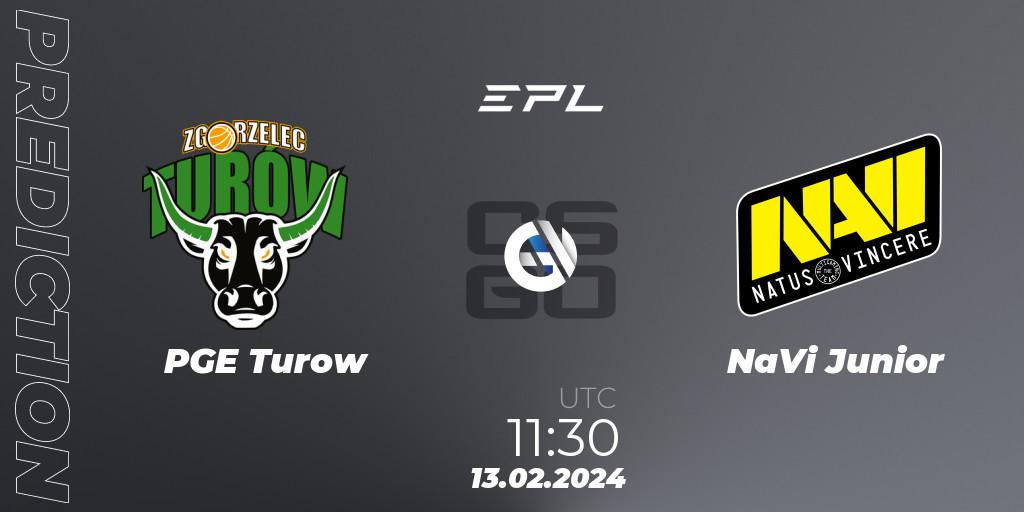 Prognoza PGE Turow - NaVi Junior. 13.02.2024 at 12:00, Counter-Strike (CS2), European Pro League Season 15: Division 2