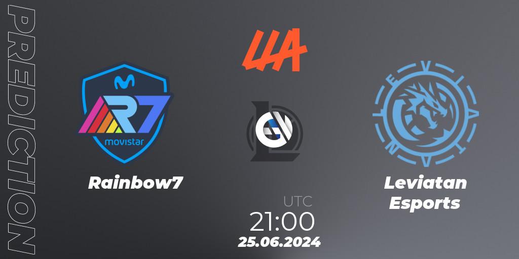 Prognoza Rainbow7 - Leviatan Esports. 25.06.2024 at 21:00, LoL, LLA Closing 2024 - Group Stage