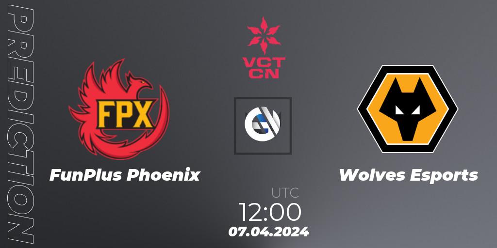 Prognoza FunPlus Phoenix - Wolves Esports. 07.04.24, VALORANT, VALORANT Champions Tour China 2024: Stage 1 - Group Stage