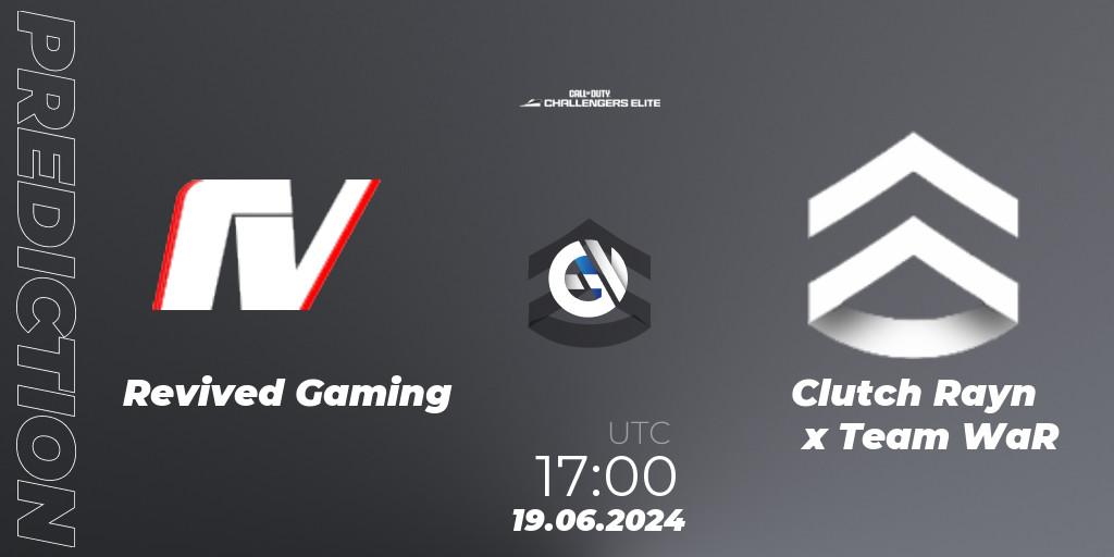 Prognoza Revived Gaming - Clutch Rayn x Team WaR. 19.06.2024 at 17:00, Call of Duty, Call of Duty Challengers 2024 - Elite 3: EU