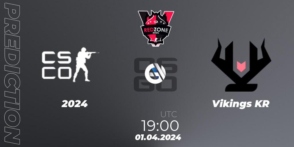 Prognoza 2024 - Vikings KR. 01.04.2024 at 19:00, Counter-Strike (CS2), RedZone PRO League 2024 Season 2