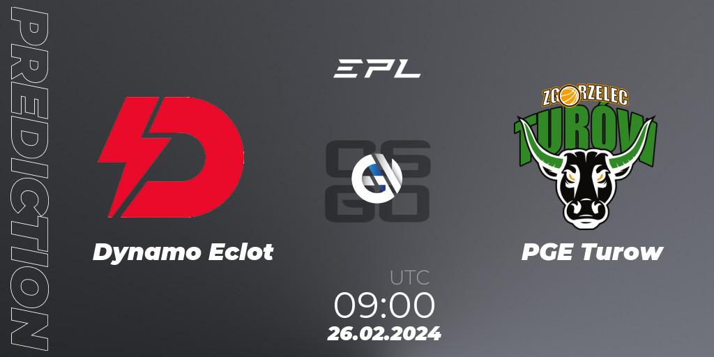 Prognoza Dynamo Eclot - PGE Turow. 26.02.2024 at 09:00, Counter-Strike (CS2), European Pro League Season 15: Division 2