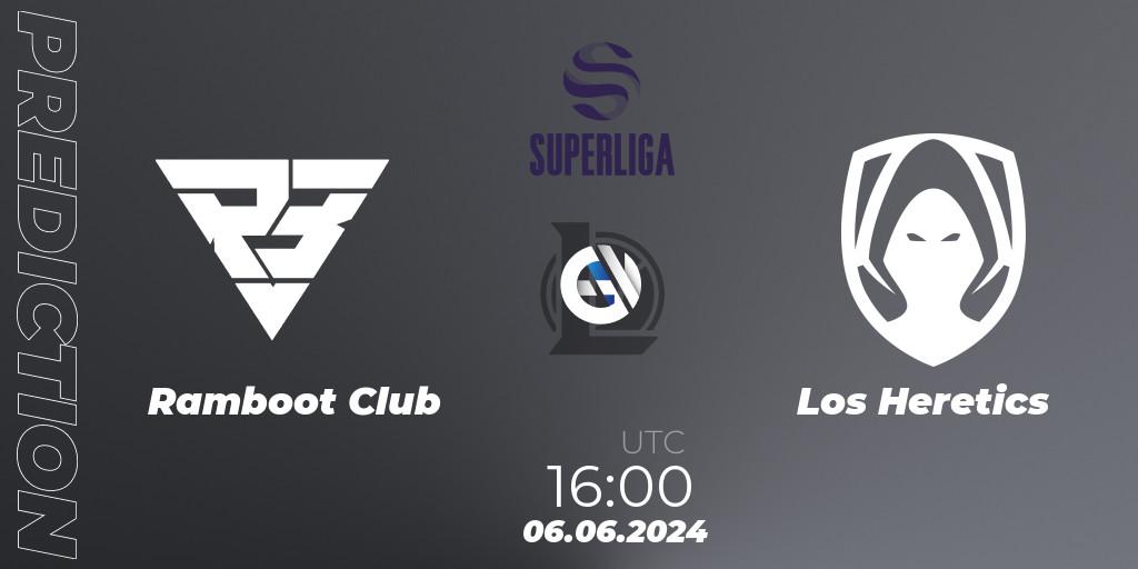 Prognoza Ramboot Club - Los Heretics. 06.06.2024 at 16:00, LoL, LVP Superliga Summer 2024