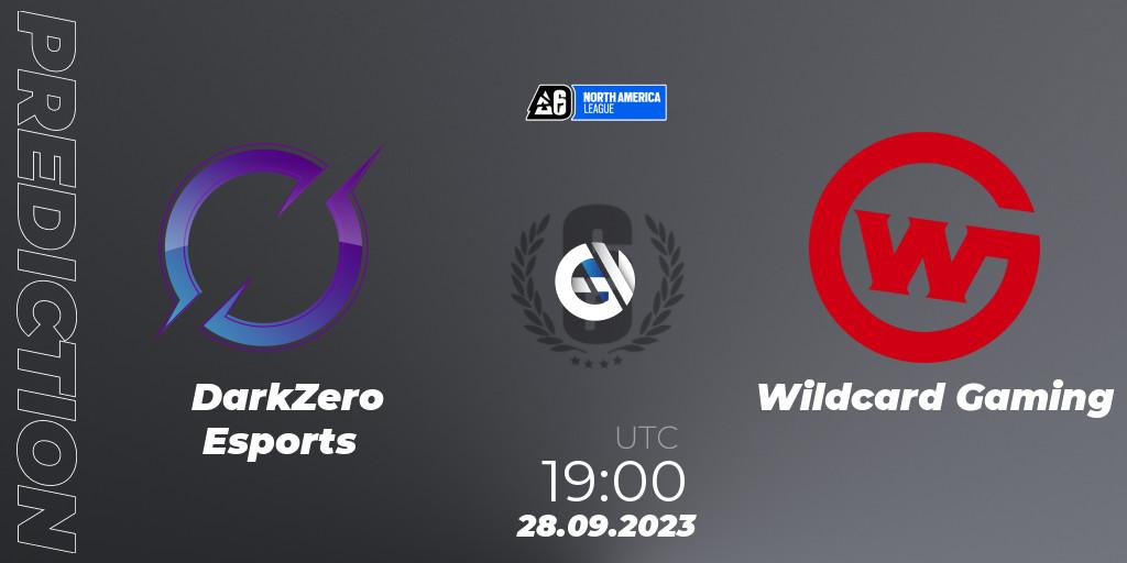 Prognoza DarkZero Esports - Wildcard Gaming. 28.09.2023 at 19:00, Rainbow Six, North America League 2023 - Stage 2