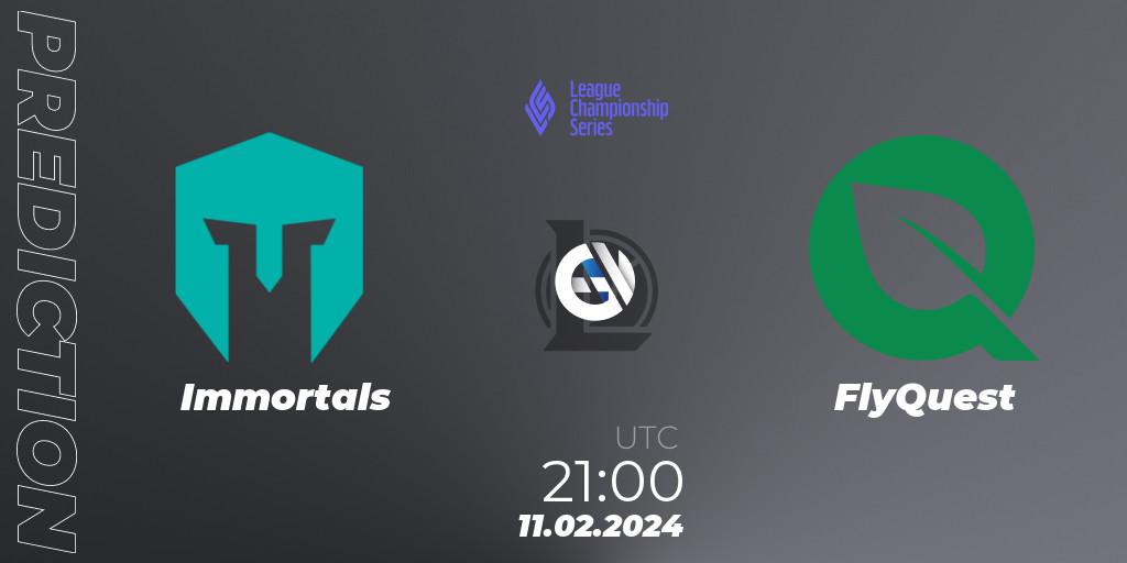Prognoza Immortals - FlyQuest. 12.02.24, LoL, LCS Spring 2024 - Group Stage