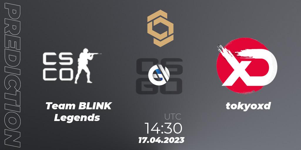 Prognoza Team BLINK Legends - tokyoxd. 17.04.23, CS2 (CS:GO), CCT South Europe Series #4: Closed Qualifier