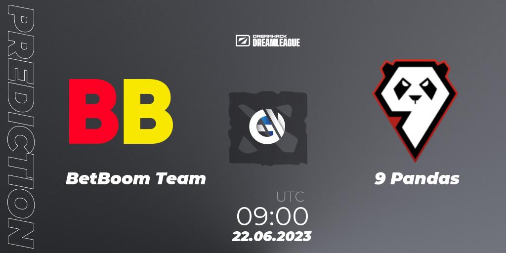 Prognoza BetBoom Team - 9 Pandas. 22.06.23, Dota 2, DreamLeague Season 20 - Group Stage 2