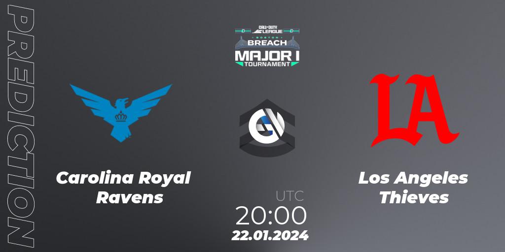 Prognoza Carolina Royal Ravens - Los Angeles Thieves. 21.01.2024 at 20:00, Call of Duty, Call of Duty League 2024: Stage 1 Major Qualifiers