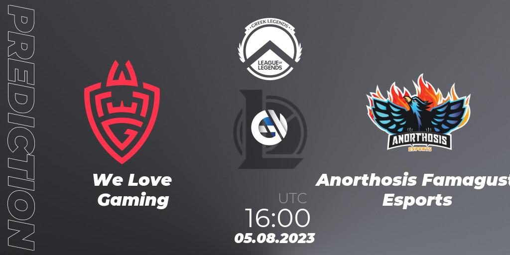 Prognoza We Love Gaming - Anorthosis Famagusta Esports. 05.08.2023 at 16:00, LoL, Greek Legends League Summer 2023