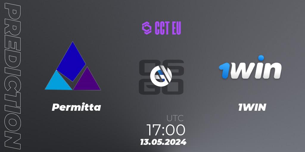 Prognoza Permitta - 1WIN. 13.05.2024 at 17:10, Counter-Strike (CS2), CCT Season 2 European Series #3