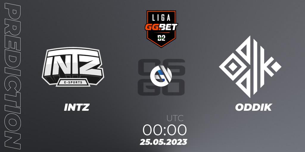 Prognoza INTZ - ODDIK. 25.05.2023 at 00:00, Counter-Strike (CS2), Dust2 Brasil Liga Season 1