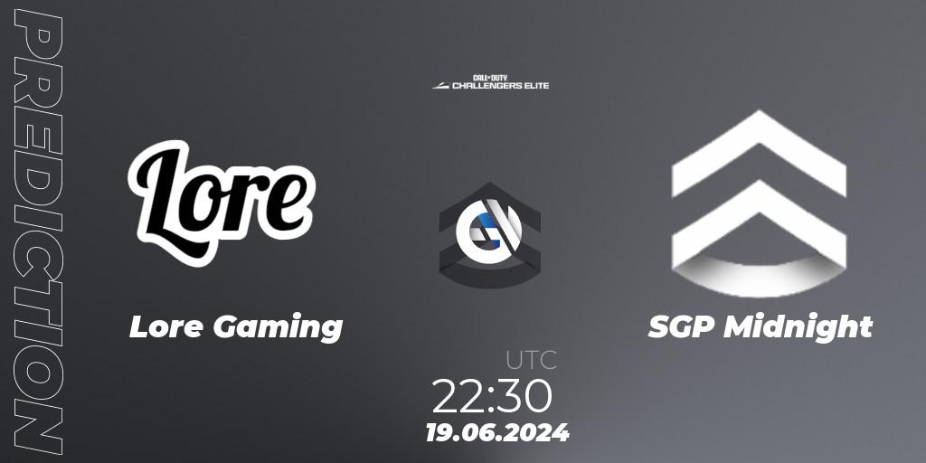 Prognoza Lore Gaming - SGP Midnight. 19.06.2024 at 22:30, Call of Duty, Call of Duty Challengers 2024 - Elite 3: NA