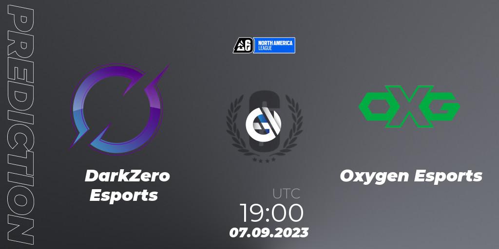 Prognoza DarkZero Esports - Oxygen Esports. 07.09.2023 at 19:00, Rainbow Six, North America League 2023 - Stage 2
