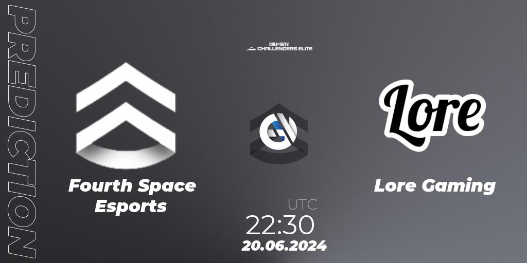 Prognoza Fourth Space Esports - Lore Gaming. 20.06.2024 at 22:30, Call of Duty, Call of Duty Challengers 2024 - Elite 3: NA