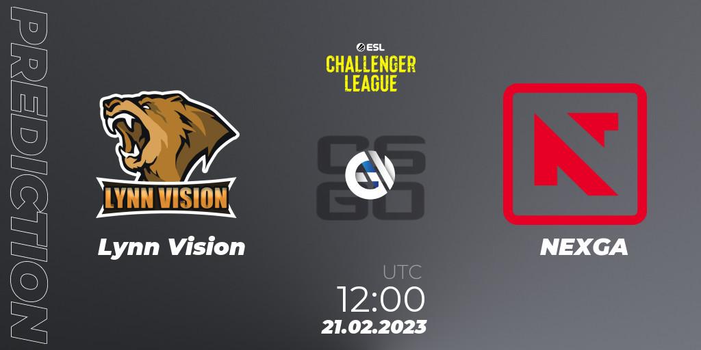 Prognoza Lynn Vision - NEXGA. 21.02.2023 at 12:00, Counter-Strike (CS2), ESL Challenger League Season 44: Asia-Pacific