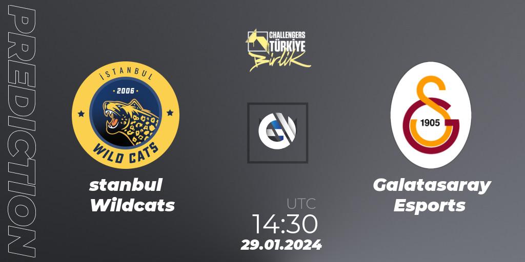 Prognoza İstanbul Wildcats - Galatasaray Esports. 29.01.24, VALORANT, VALORANT Challengers 2024 Turkey: Birlik Split 1