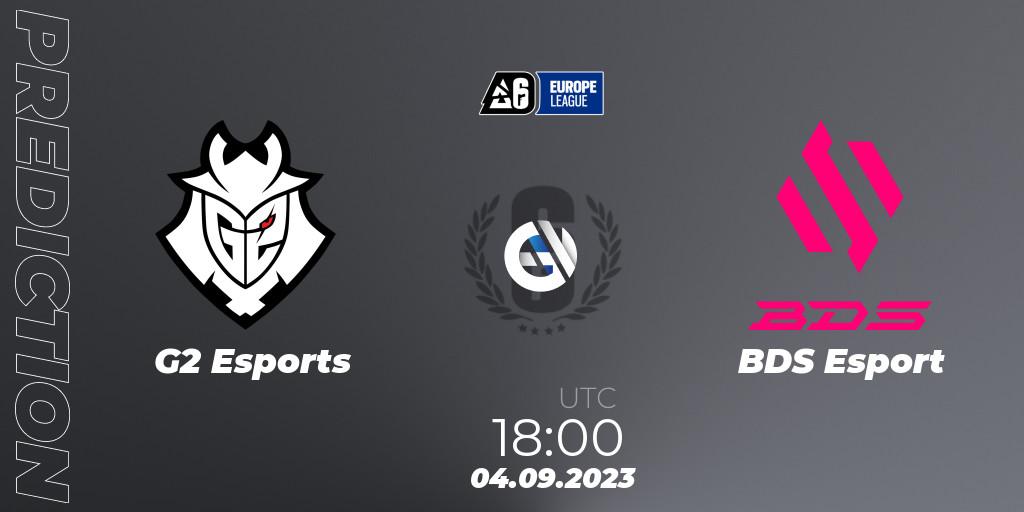 Prognoza G2 Esports - BDS Esport. 04.09.23, Rainbow Six, Europe League 2023 - Stage 2