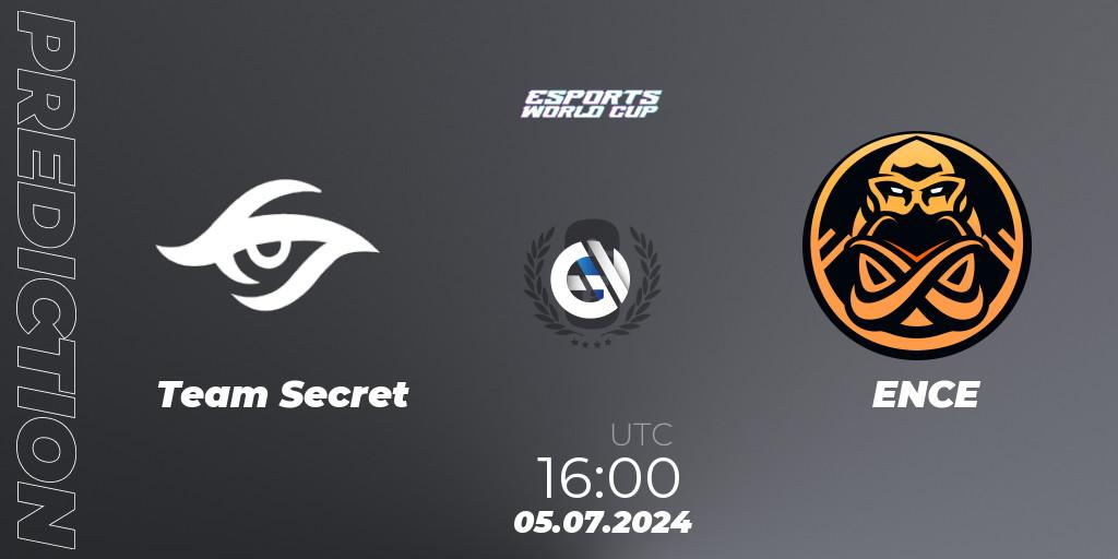 Prognoza Team Secret - ENCE. 05.07.2024 at 16:00, Rainbow Six, Esports World Cup 2024: Europe CQ