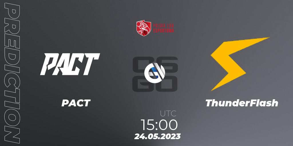 Prognoza PACT - ThunderFlash. 24.05.23, CS2 (CS:GO), Polish Esports League 2023 Split 2