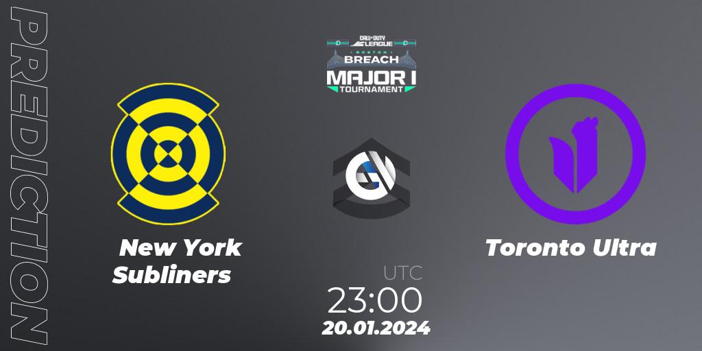 Prognoza New York Subliners - Toronto Ultra. 19.01.2024 at 23:00, Call of Duty, Call of Duty League 2024: Stage 1 Major Qualifiers