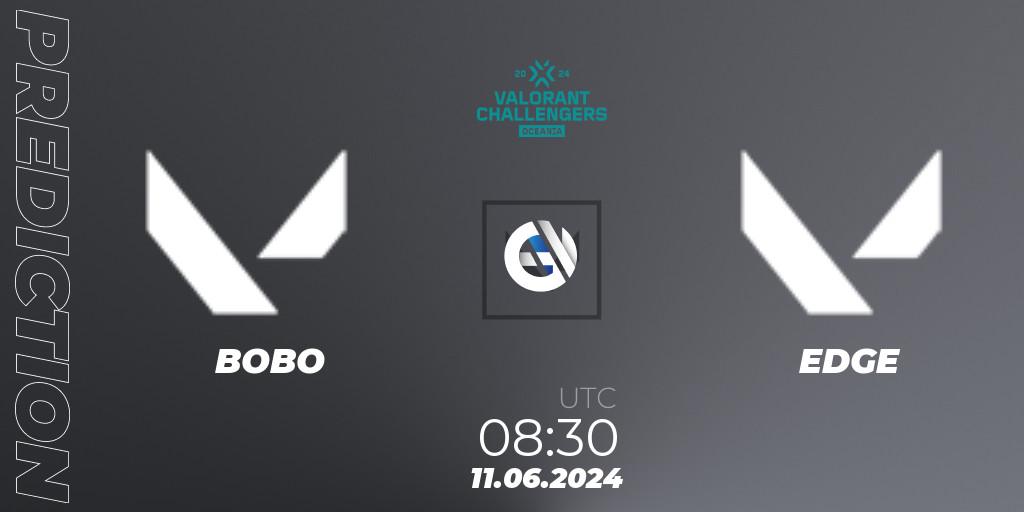 Prognoza BOBO - EDGE. 11.06.2024 at 08:30, VALORANT, VALORANT Challengers 2024 Oceania: Split 2