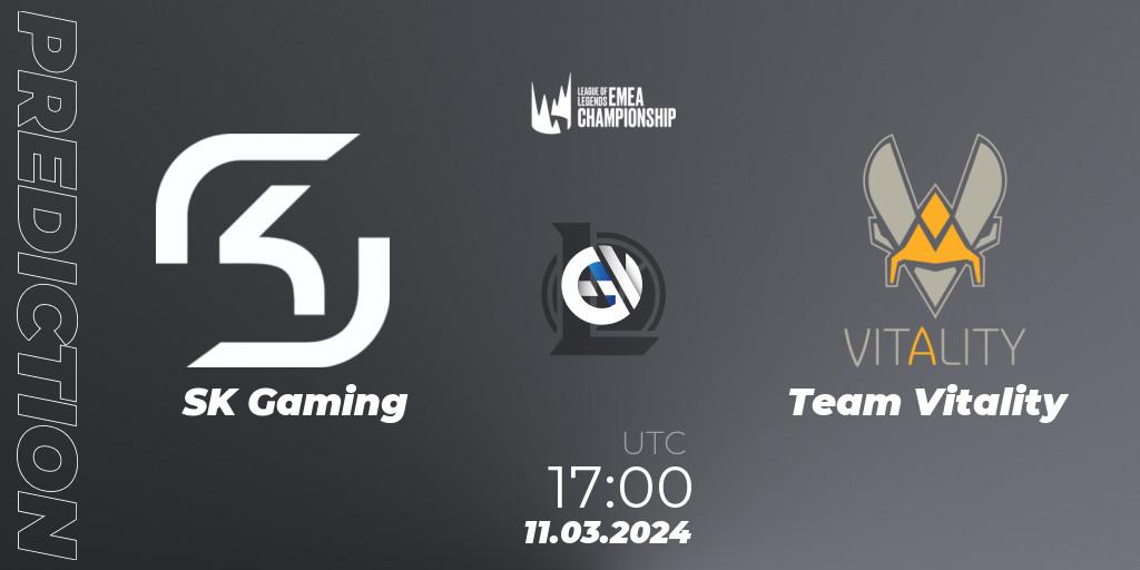 Prognoza SK Gaming - Team Vitality. 11.03.24, LoL, LEC Spring 2024 - Regular Season