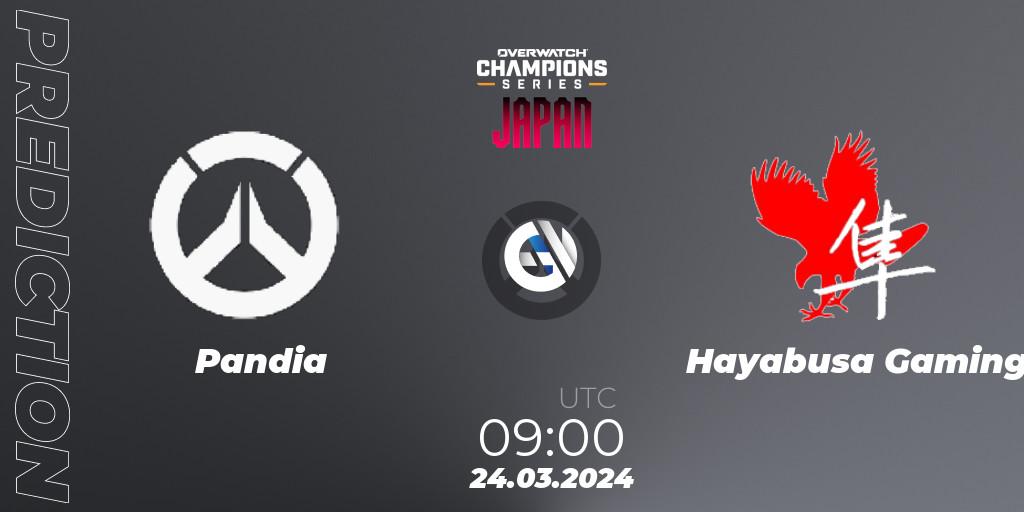 Prognoza Pandia - Hayabusa Gaming. 24.03.2024 at 09:00, Overwatch, Overwatch Champions Series 2024 - Stage 1 Japan
