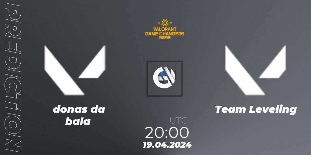 Prognoza donas da bala - Team Leveling. 19.04.2024 at 20:00, VALORANT, VCT 2024: Game Changers Brazil Series 1