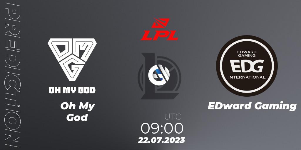 Prognoza Oh My God - EDward Gaming. 22.07.23, LoL, LPL Summer 2023 - Playoffs