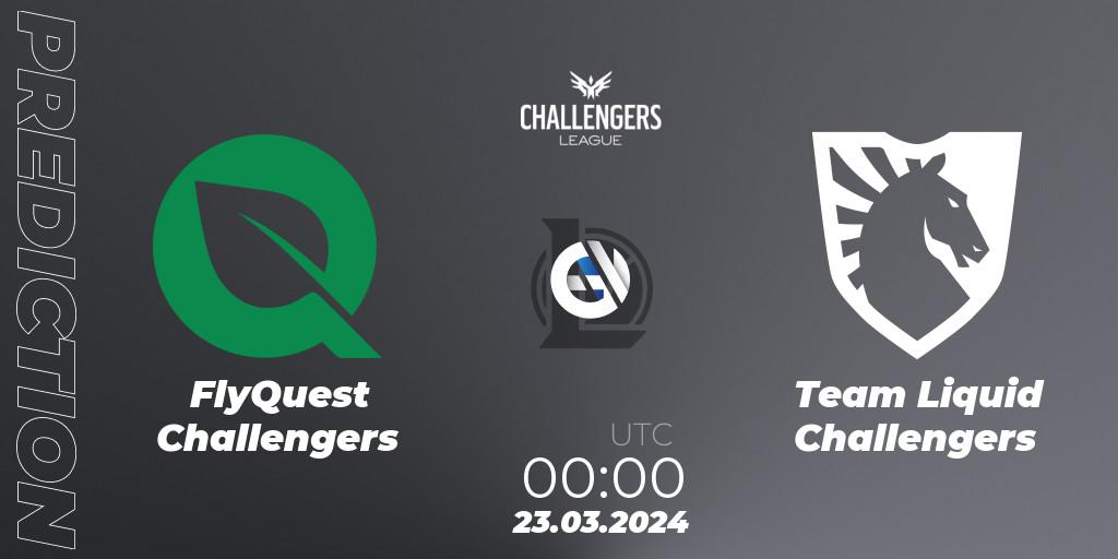 Prognoza FlyQuest Challengers - Team Liquid Challengers. 23.03.24, LoL, NACL 2024 Spring - Playoffs