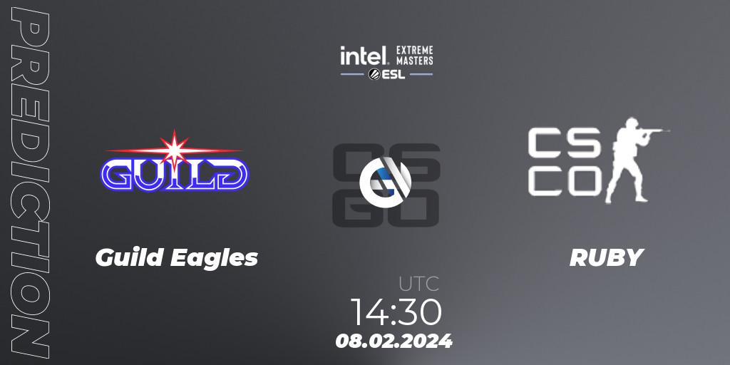 Prognoza Guild Eagles - RUBY. 08.02.24, CS2 (CS:GO), Intel Extreme Masters China 2024: European Closed Qualifier