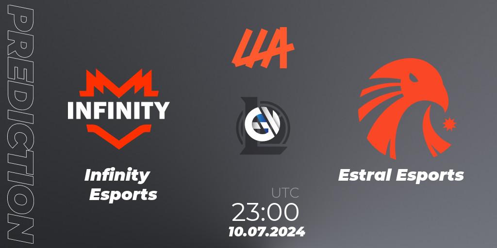 Prognoza Infinity Esports - Estral Esports. 10.07.2024 at 23:00, LoL, LLA Closing 2024 - Group Stage