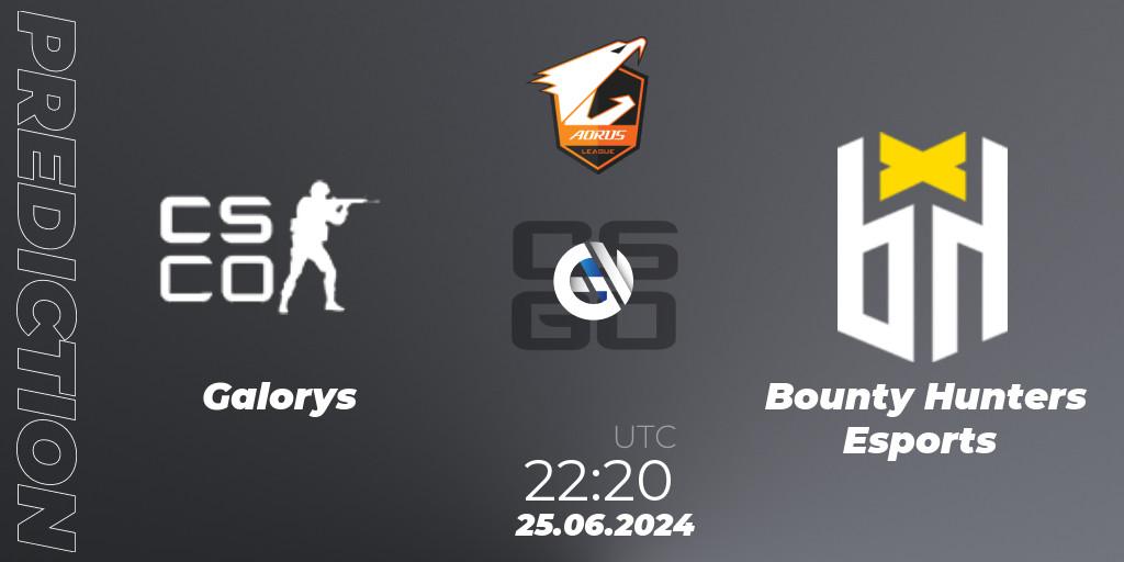 Prognoza Galorys - Bounty Hunters Esports. 25.06.2024 at 22:20, Counter-Strike (CS2), Aorus League 2024 Season 1: Brazil