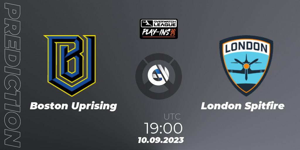 Prognoza Boston Uprising - London Spitfire. 10.09.23, Overwatch, Overwatch League 2023 - Play-Ins