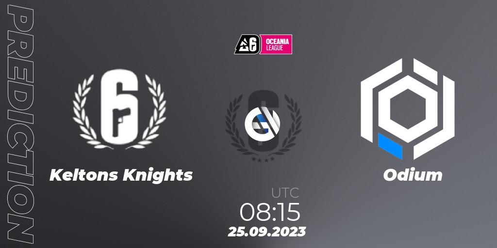 Prognoza Keltons Knights - Odium. 25.09.23, Rainbow Six, Oceania League 2023 - Stage 2