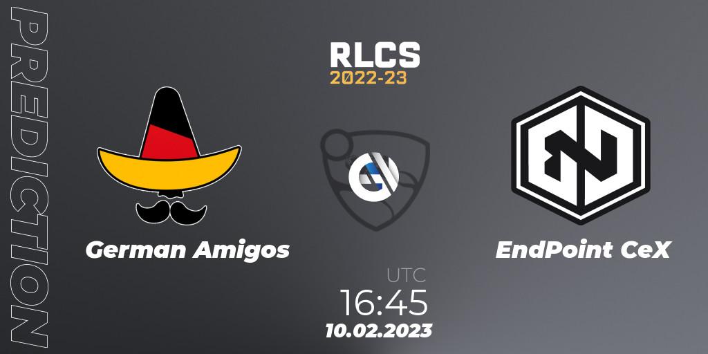 Prognoza German Amigos - EndPoint CeX. 10.02.2023 at 16:45, Rocket League, RLCS 2022-23 - Winter: Europe Regional 2 - Winter Cup