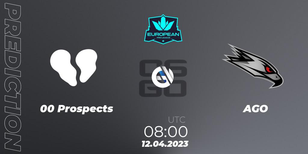 Prognoza 00 Prospects - AGO. 12.04.2023 at 08:00, Counter-Strike (CS2), European Pro League Season 7