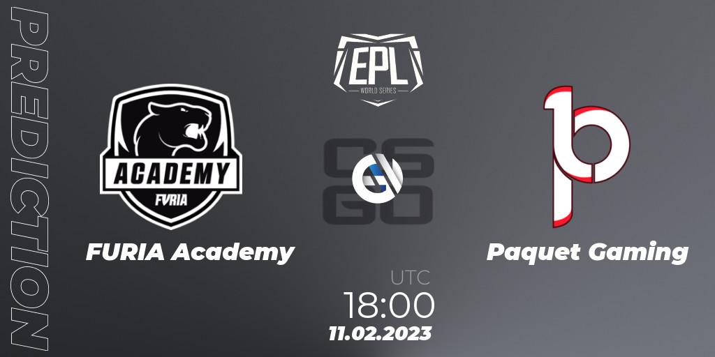 Prognoza FURIA Academy - Paquetá Gaming. 11.02.23, CS2 (CS:GO), EPL World Series: Americas Season 2