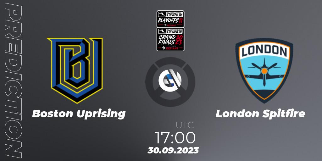 Prognoza Boston Uprising - London Spitfire. 30.09.23, Overwatch, Overwatch League 2023 - Playoffs