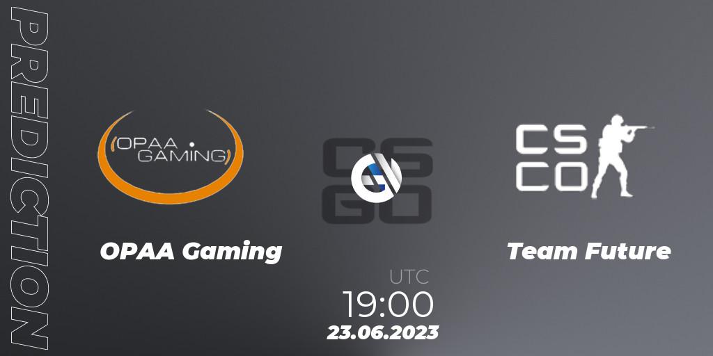Prognoza OPAA Gaming - Team Future. 23.06.2023 at 19:00, Counter-Strike (CS2), Preasy Summer Cup 2023