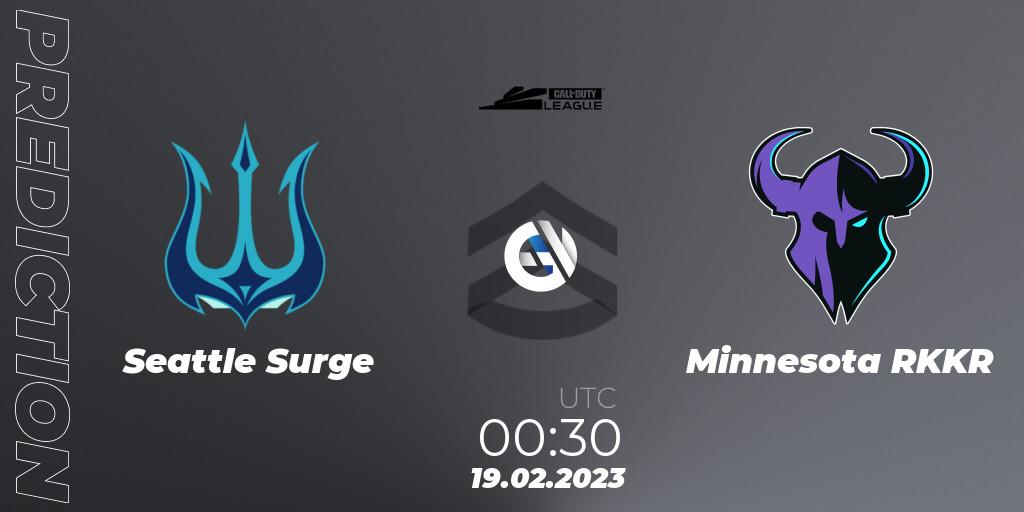 Prognoza Seattle Surge - Minnesota RØKKR. 19.02.2023 at 01:00, Call of Duty, Call of Duty League 2023: Stage 3 Major Qualifiers