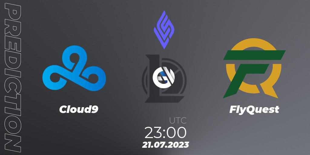 Prognoza Cloud9 - FlyQuest. 22.07.23, LoL, LCS Summer 2023 - Group Stage